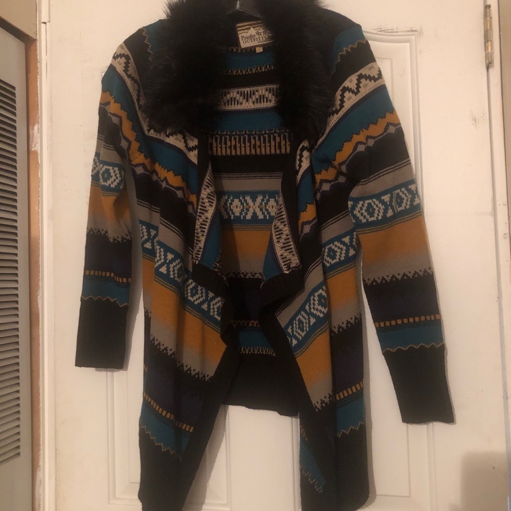 southwestern sweater jacket